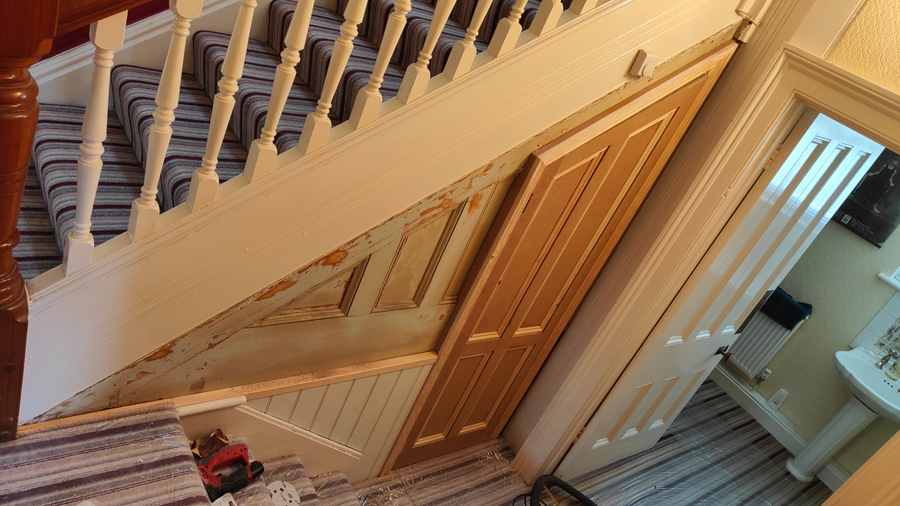 Under stairs storage
