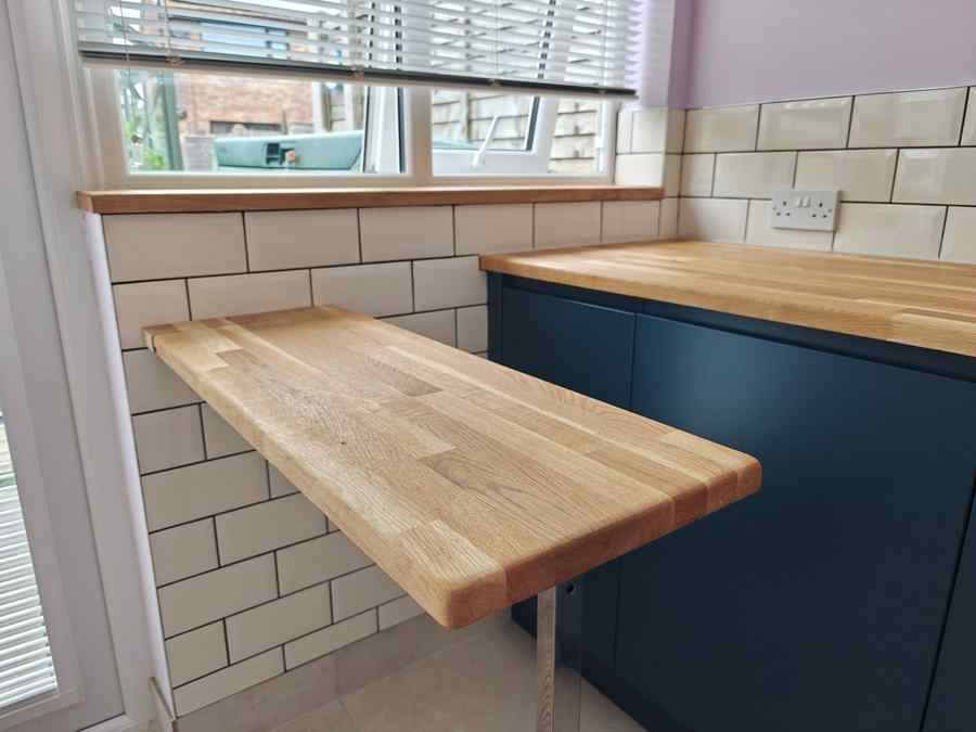 Oak worktop